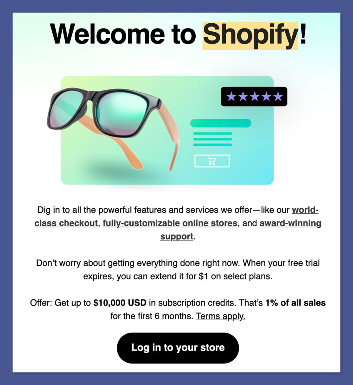 shopify setup resources email